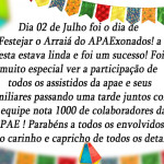 Dia 02 de Julho foi dia de festejar o Arraiá 50 anos APAExonados  da APAE Porto Ferreira PART.02