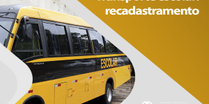 Recadastramento de alunos para o Transporte Escolar tem prazo até sexta-feira