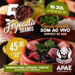 Venha Fazer parte da nossa Feijoada dos 50 anos da APAE Porto Ferreira