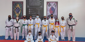 Exame de Graduação de alunos da Academia Osni Martins de Taekwondo