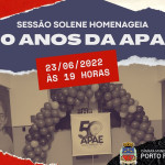 Sessão solene celebra os 50 anos da APAE Porto Ferreira