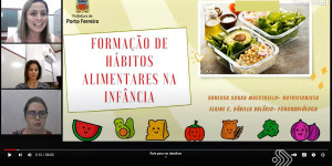 Secretaria de Educação realiza formação online sobre hábitos alimentares na infância