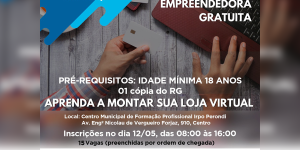 Curso gratuito sobre loja virtual para pequenos negócios do Sebrae tem inscrições nesta quinta-feira