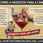 Porto Ferreira ONLINE lança sorteio de ingressos para a peça Virgem aos 40.com