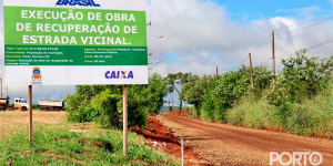 Estrada Vicinal do Saibreiro recebe R$ 250 mil para recuperação da malha viária