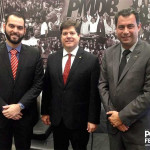 Durante viagem a Brasília, prefeito recebeu apoio do presidente estadual do PMDB