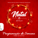 Veja a programação artística do Natal de Luzes de hoje a quarta-feira (22/12)