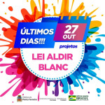 Últimos dias para inscrições do Edital de Concurso da Lei Aldir Blanc