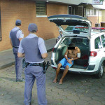 Flagrante de tráfico de drogas na estrada velha de Descalvado