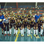 Equipe de Porto Ferreira joga contra Franca em mais uma partida da Copa Record de Futsal 