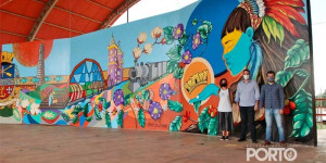 Mural do Palco Permanente e obras seriadas são entregues pela Secretaria de Cultura e Economia Criativa