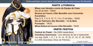 Confira a programação completa da Festa de São Benedito