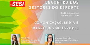 Conferência do Esporte acontece na segunda-feira, com palestras em vídeo