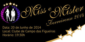 Inscrições para o Miss e Mister Ferreirense continuam abertas