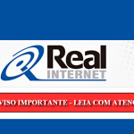 Real Internet comunica que no domingo poderá haver paralisações nos serviços de internet