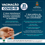 Covid-19: veja como vai ser a vacinação nesta terça-feira