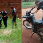 Moto abandonada em terreno é localizada pela PM no Jardim Centenário