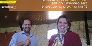 Revitalização do Anfiteatro Isaltino Casemiro será entregue no próximo dia 18