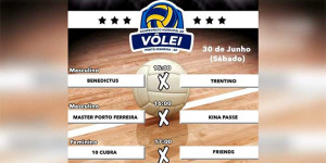 Sábado tem a terceira rodada do Campeonato Municipal de Vôlei