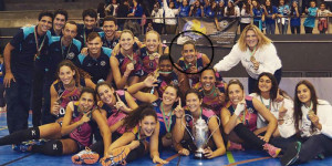 Ferreirense Aline Delsin é campeã da Supertaça de Voleibol em Portugal