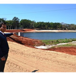 Concluída a construção da caixa de nível do lago do Clube de Campo das Figueiras