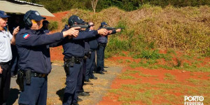 Guardas civis municipais passaram por curso de tiro na cidade de Leme