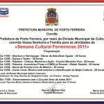 Semana Cultural Ferreirense terá abertura neste sábado