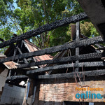 Imagens do incêndio do Restaurante e Petiscaria Chalé dos Canoeiros