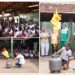 Corpo de Bombeiros promove demonstração em escola municipal do Jardim Anésia