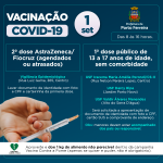 Covid-19: público de 13 anos de idade sem comorbidade inicia vacinação nesta quarta-feira