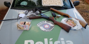 Policiais Militares Ambientais prendem homem por tráfico de drogas e posse ilegal de arma