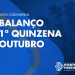 Porto Ferreira registra 28 casos confirmados de covid-19 nos primeiros 15 dias de outubro