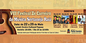 Festival Zé Carreiro tem shows definidos