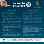 Covid-19: veja como vai ser a vacinação na segunda-feira