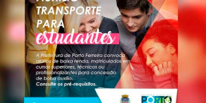 Estudantes terão prazo de 1º a 15 de julho para solicitar o auxílio-transporte