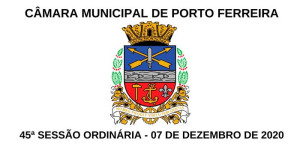 Resumo da 45ª Sessão Ordinária da Câmara de Porto Ferreira