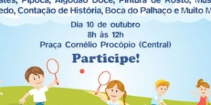 Prefeitura realiza evento festivo para as crianças na manhã de sábado