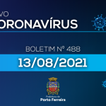 488º Boletim Epidemiológico: Porto Ferreira atinge 50,6 mil doses de vacina aplicadas.