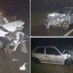 Colisão entre três carros deixa vítima fatal e seis feridos na rodovia SP-215