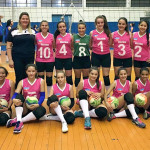 Equipe infantil feminina de vôlei jogou no final de semana em Rio Claro