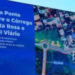 Com presença de autoridades e moradores, é lançada a pedra fundamental da Ponte do Santa Rosa