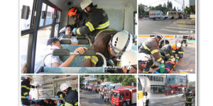 Bombeiros realizam simulado de resgate na praça Cornélio Procópio