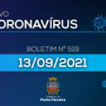 519º Boletim Epidemiológico: município volta a ter um paciente internado em UTI