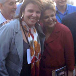 Renata Braga se encontra com Dilma Rousseff e Geraldo Alckmin durante inauguração de etanolduto