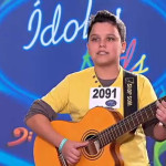 Fernando Franco Cavelanha grava programa da final do Ídolos Kids