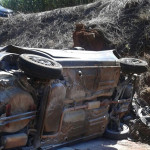 Capotamento deixa uma vítima fatal na Estrada do Brejão em Porto Ferreira