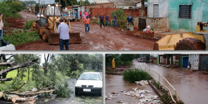 Prefeitura mobiliza equipes para prestar auxílio em locais atingidos pelas chuvas