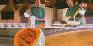 Agricultor dá receita de curau feito de abóbora, em Porto Ferreira, SP