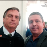 Bolsonaro na AFA com Marcelo Padilha