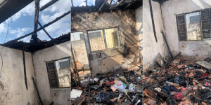 Incêndio destrói casa em Ibaté e família precisa de doações